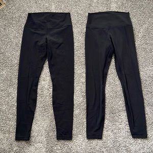 Two pairs Lululemon Align leggings
